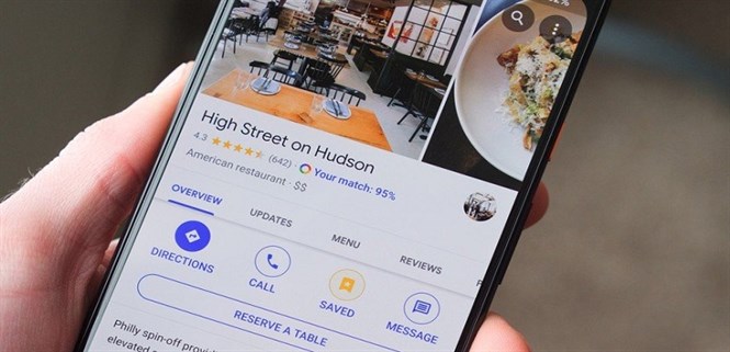 Không biết ăn gì, Google Maps đã có thể gợi ý cho bạn những quán ăn xung quanh