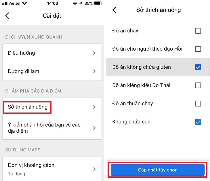 Chưa biết ăn gì, để Google Maps gợi ý đến bạn những quán ăn xung quanh