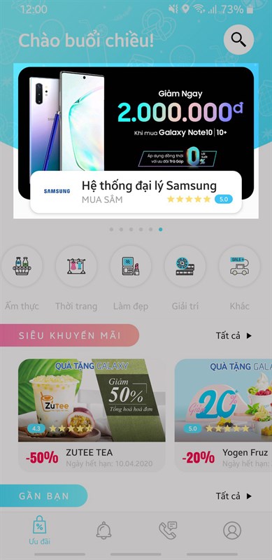 Giảm giá Samsung