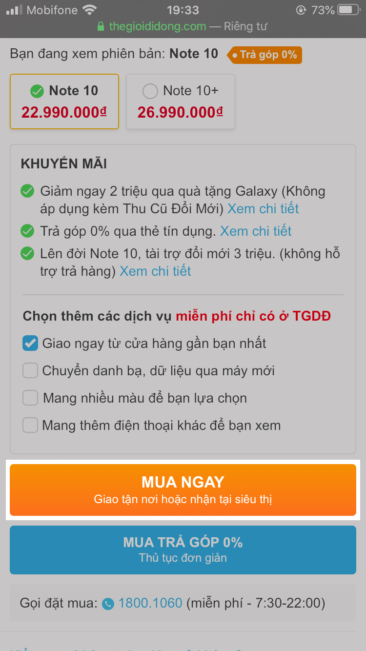 Mua điện thoại Samsung giá rẻ tại Thế Giới Di Động