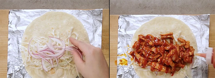 Bước 9 Cuộn bánh Burrito Bánh Burrito gà cay kiểu Mexico