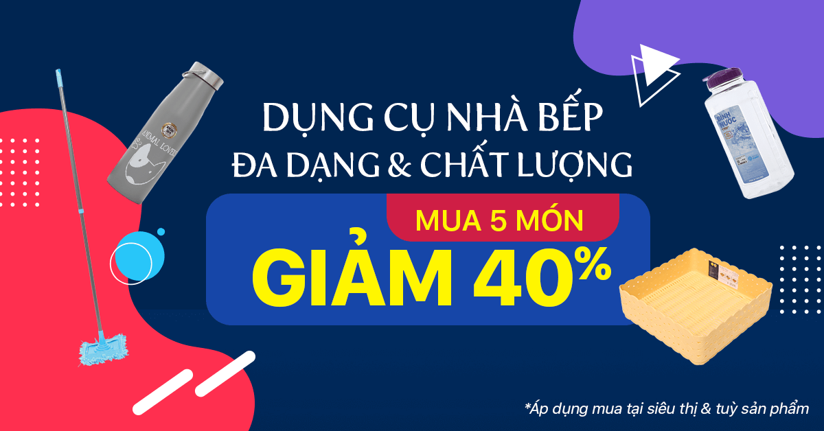 Dụng cụ nhà bếp: Mua 5 món giảm 40% - Duy nhất tại Điện máy XANH ...