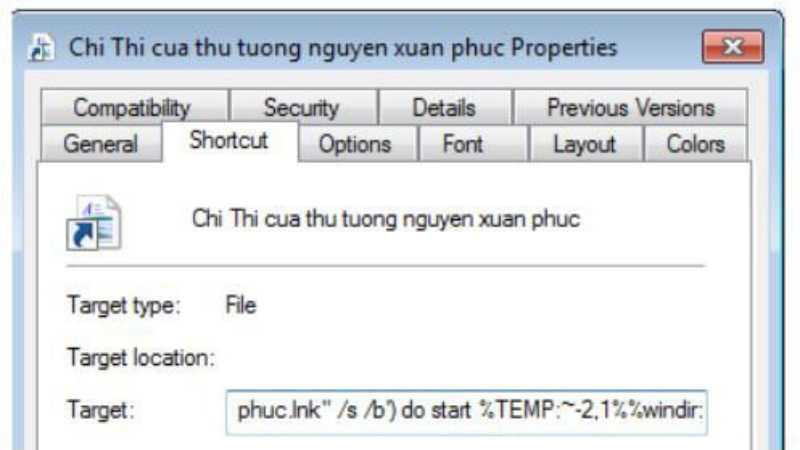 Xuất hiện email mạo danh thông báo của Thủ tướng chính phủ để phát tán mã độc Xuất hiện email mạo danh thông báo của Thủ tướng chính phủ để phát tán mã độc
