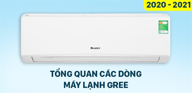 Tổng hợp các dòng máy lạnh Gree trong năm 2020 - cập nhật 2021