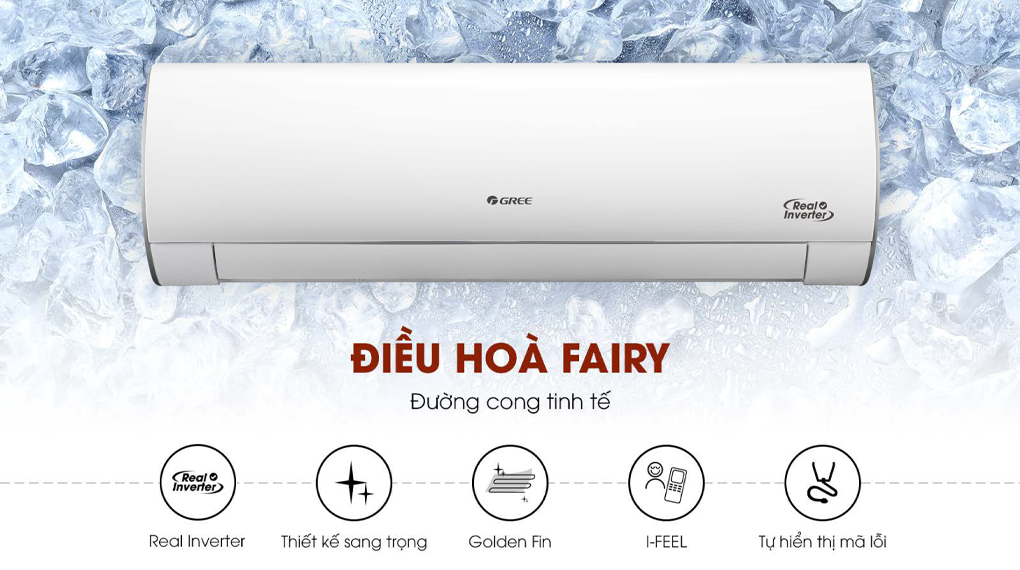 Tổng hợp các dòng máy lạnh Gree trong năm 2020 - cập nhật 2021 > Fairy - Dòng máy lạnh Inverter cao cấp