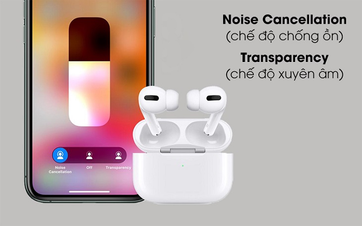 Các công nghệ âm thanh trên tai nghe Apple phổ biến hiện nay > Tai nghe Bluetooth AirPods Pro Wireless Charge Apple MWP22