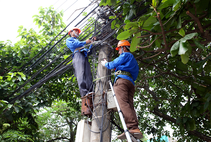 Trong ngành điện lực, viễn thông