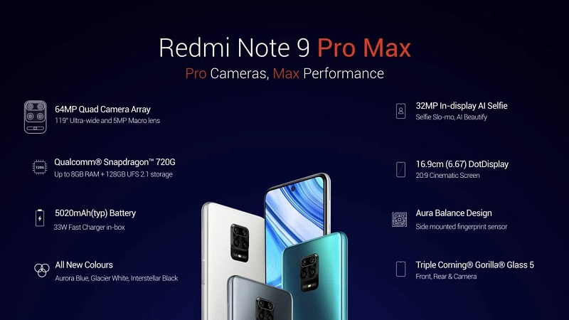 redmi 9 pro max camera