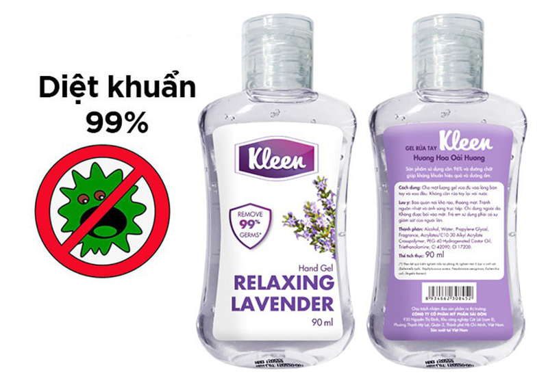 Diệt khuẩn với gel rửa tay kleen Diệt khuẩn với gel rửa tay kleen