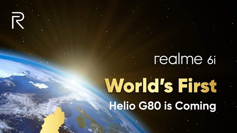 Realme 6i giá rẻ, 4 camera sau sẽ là smartphone đầu tiên được tích hợp chip Helio G80