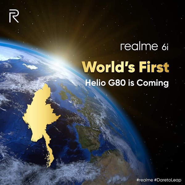 Realme 6i giá rẻ, 4 camera sau sẽ là smartphone đầu tiên được tích hợp chip Helio G80