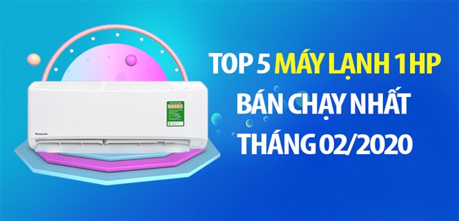 Top 5 Máy lạnh 1 HP bán chạy nhất Điện máy XANH tháng 02/2020