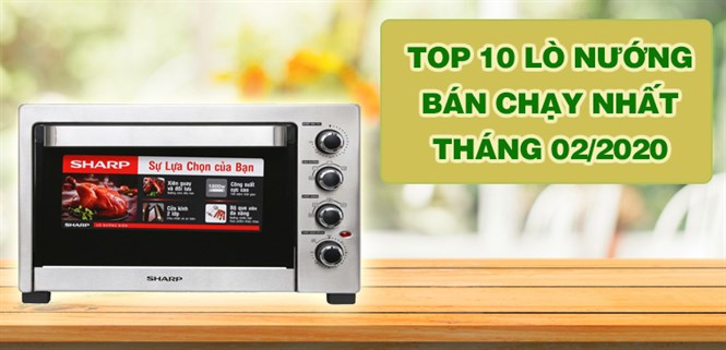 Top 10 lò nướng bán chạy nhất Điện máy XANH tháng 02/2020