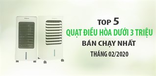 Top 5 quạt điều hòa dưới 3 triệu bán chạy Điện máy XANH tháng 02/2020