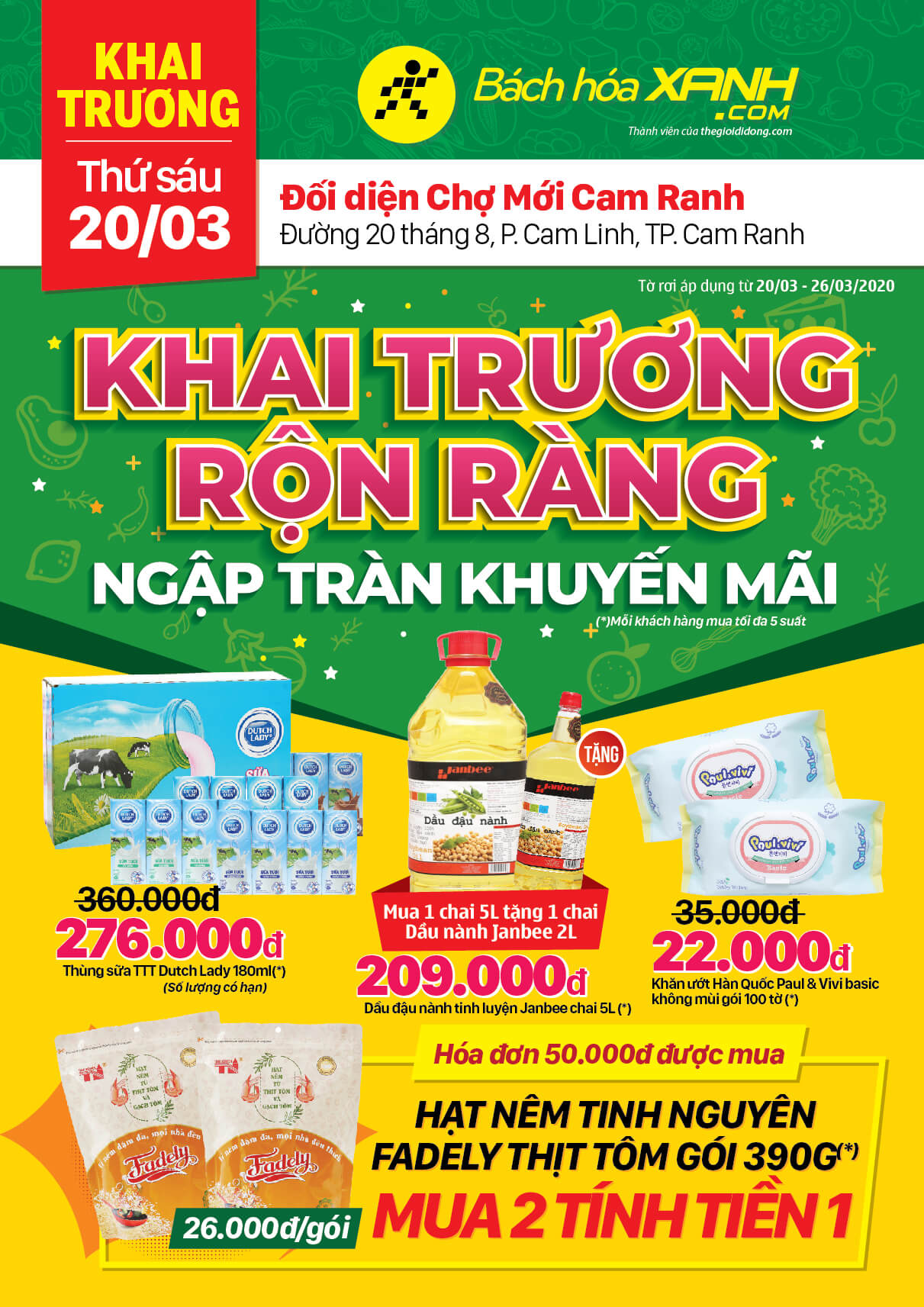 Cửa hàng Bách hoá XANH tại Phường Cam Linh, TP Cam Ranh Cửa hàng Bách hoá XANH tại Phường Cam Linh, TP Cam Ranh