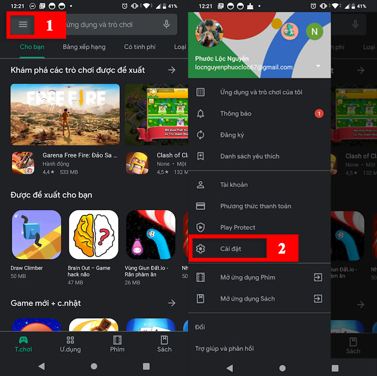 Cách Bật Chế Độ Tối Dark Mode Cho Ch Play Trên Điện Thoại Android