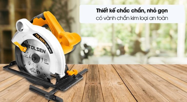 Thiết kế nhỏ gọn, có vành chắn kim loại