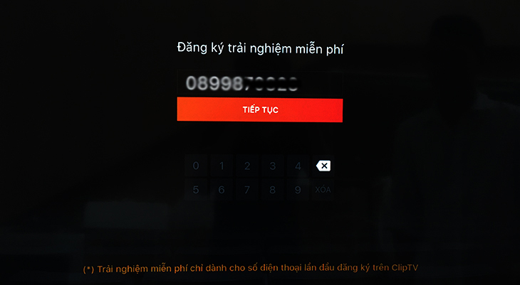 Đăng nhập SĐT nhận tin nhắn mã kích hoạt.