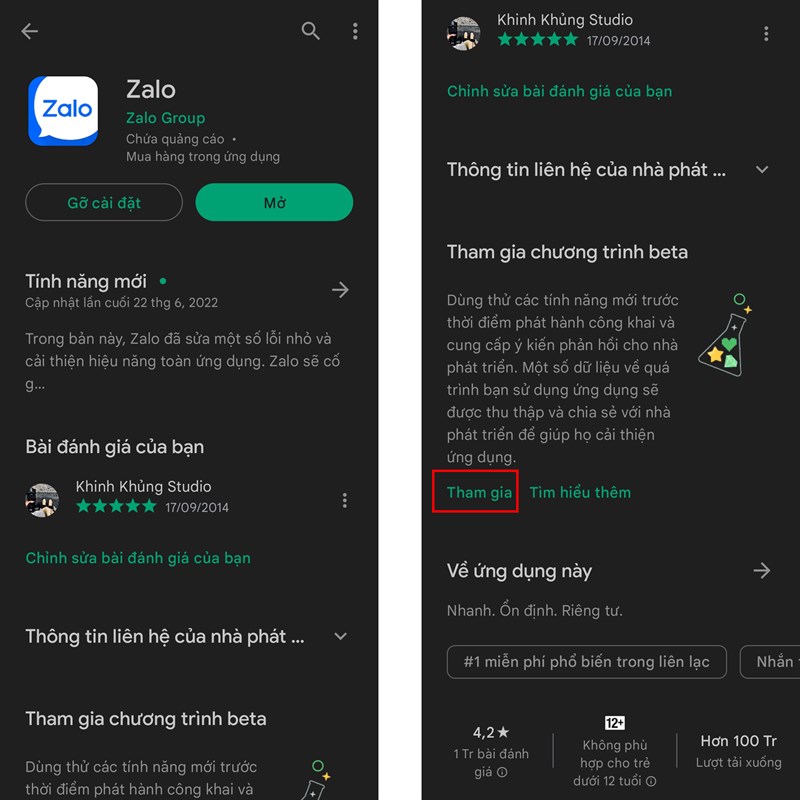 Hướng dẫn cách đăng ký Zalo Beta Hướng dẫn cách đăng ký Zalo Beta