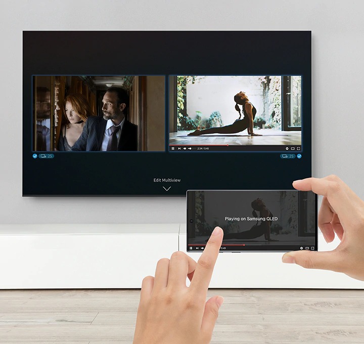 Đánh giá Samsung Q950TS - Chiếc tivi QLED 8K màn hình vô cực đầu tiên trên thế giới > Theo dõi nhiều nội dung cùng một lúc