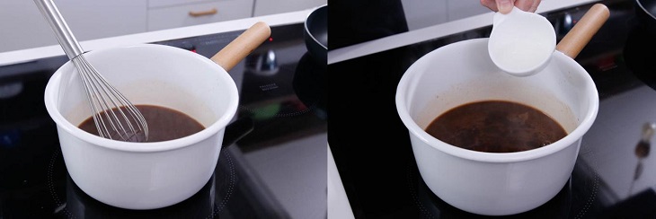 Bước 1 Làm nước oi Bánh tráng cuộn trứng