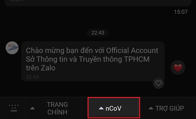 Cập nhật diễn biến dịch nCoV đơn giản và chính xác trên ứng dụng Zalo