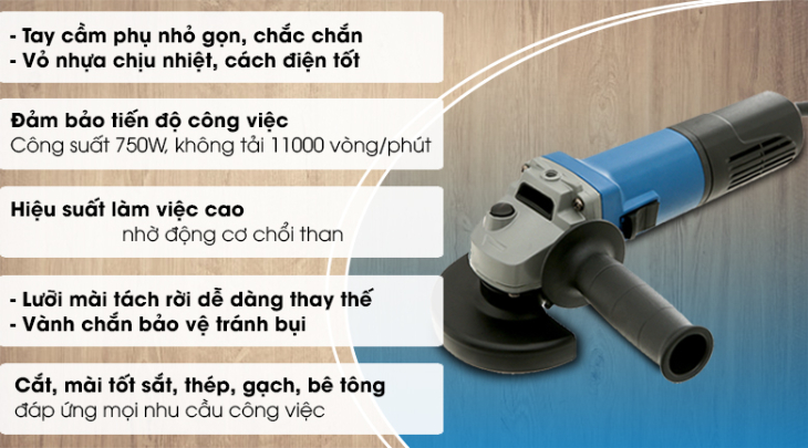 Các lỗi thường gặp trên máy mài góc cầm tay, nguyên nhân và cách khắc phục > Máy mài góc