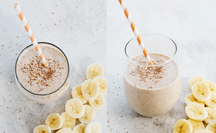 Bước 2 Thành phẩm Sinh tố protein chuối và yến mạch (Banana oatmeal protein smoothie)