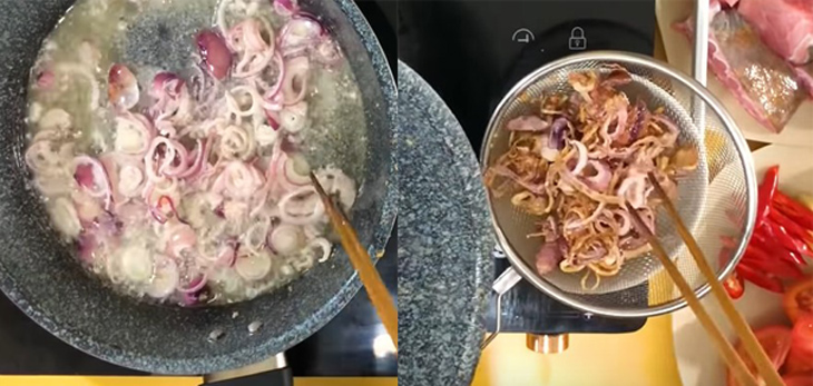 Bước 3 Nấu nước lẩu Lẩu cá đuối măng chua