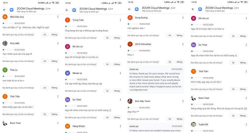Ứng dụng Zoom bị đánh 1 sao vì những lý do rất vô lý
