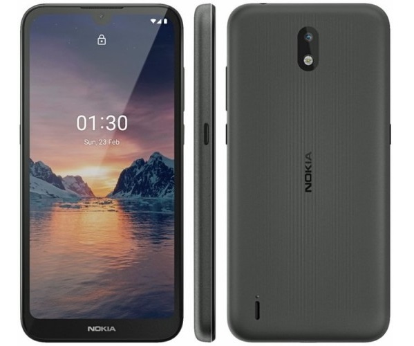 Smartphone giá rẻ Nokia 1.3 lộ ảnh với màn hình có notch kiểu giọt nước, camera đơn mặt sau