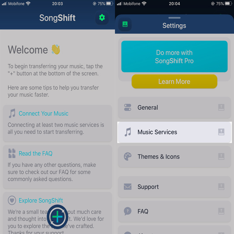 Chuyển thư viện nhạc Chuyển thư viện nhạc
