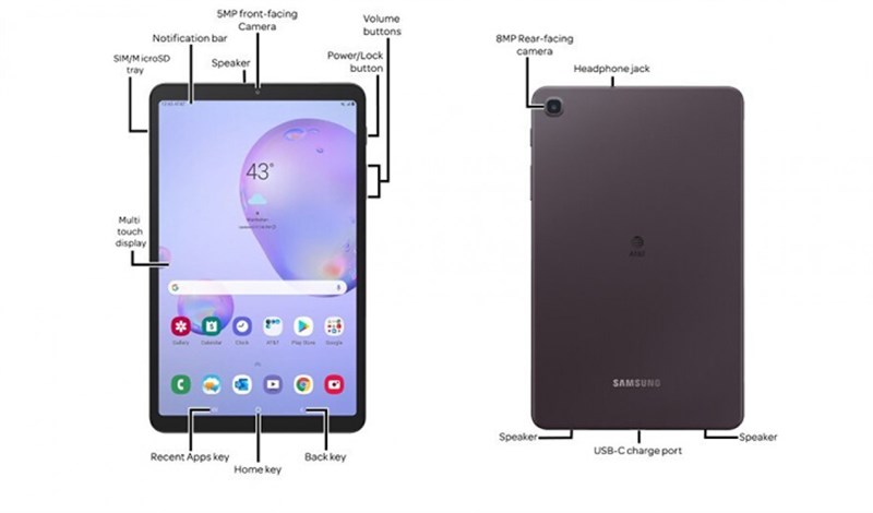 Galaxy Tab A 8.4 (2020) lộ ảnh render sắc nét, sẽ bỏ bút S Pen