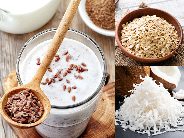 9 công thức nấu sữa hạt đơn giản nhanh chóng cho người bận rộn > Sữa hạt lanh, yến mạch và dừa