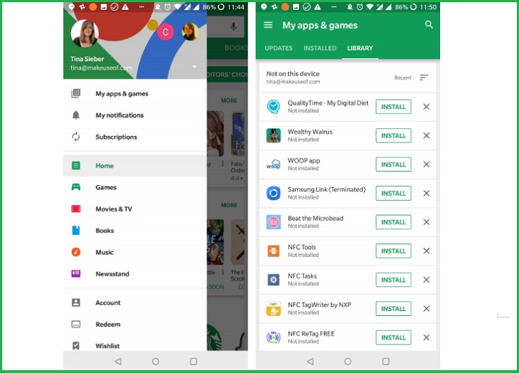 Cách thêm, xóa và quản lý nhiều tài khoản Google trên điện thoại Android > Play Store hỗ trợ đồng hóa nhiều tài khoản