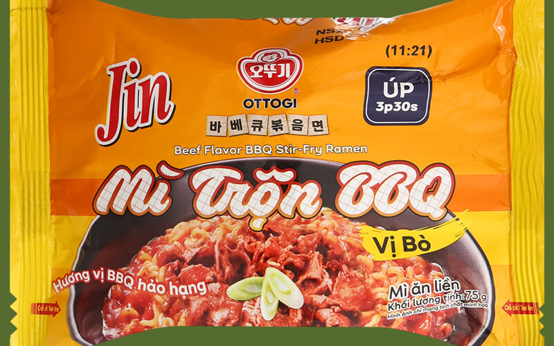 Mì trộn BBQ Ottogi vị bò