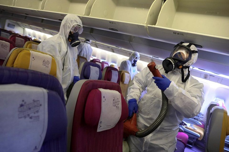 Airlines are now recommended for regular disinfection and cleaning of aircraft