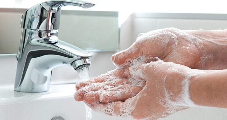Regularly wash hands with soap