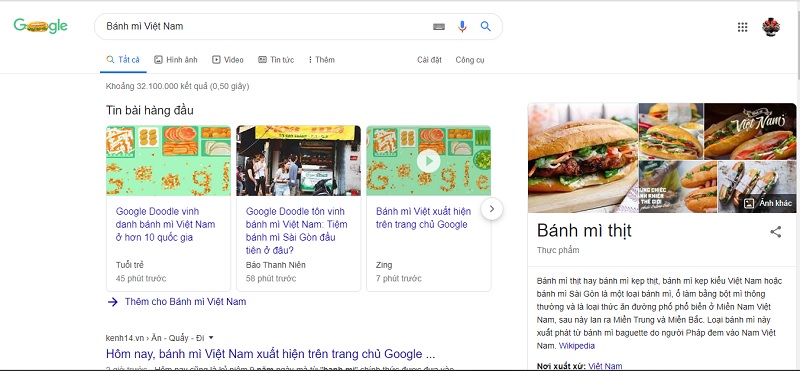 Google Doodle đặt hình ảnh bánh mì tại trang chủ tìm kiếm, tôn vinh đặc sản Việt Nam Google Doodle đặt hình ảnh bánh mì tại trang chủ tìm kiếm, tôn vinh đặc sản Việt Nam