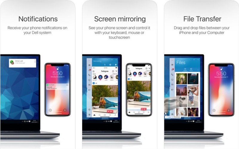 Dell Mobile Connect vừa cập nhật tính năng mới giúp người dùng có thể truyền ảnh và video giữa iPhone và PC, tải về hoặc cập nhật ngay nào các bạn ơi!