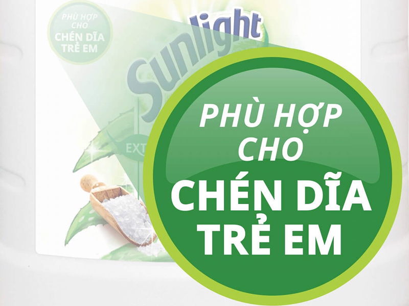 Phù hợp cho chén dĩa trẻ em