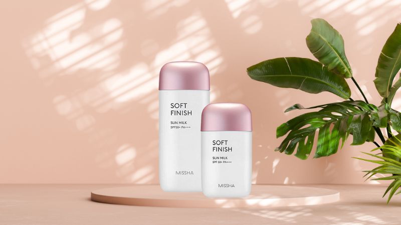 Kem chống nắng Missha Soft Finish Sun Milk (Missha hồng)