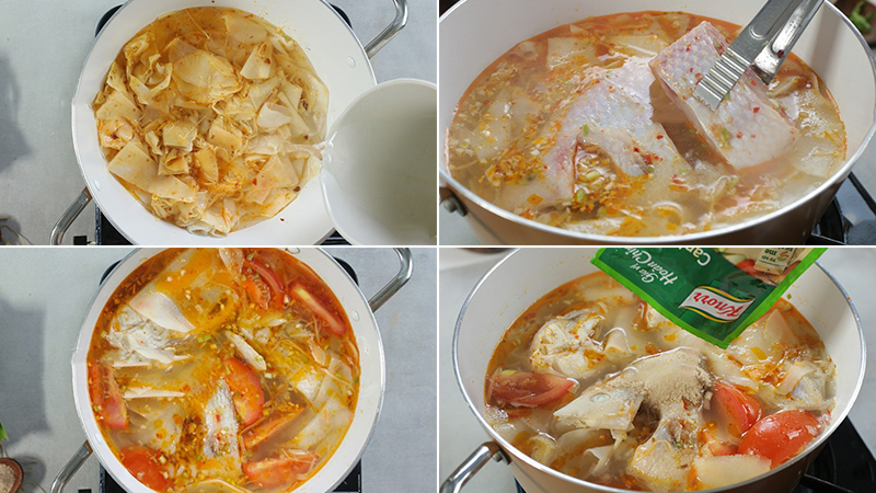 Cách làm cá nấu măng chua