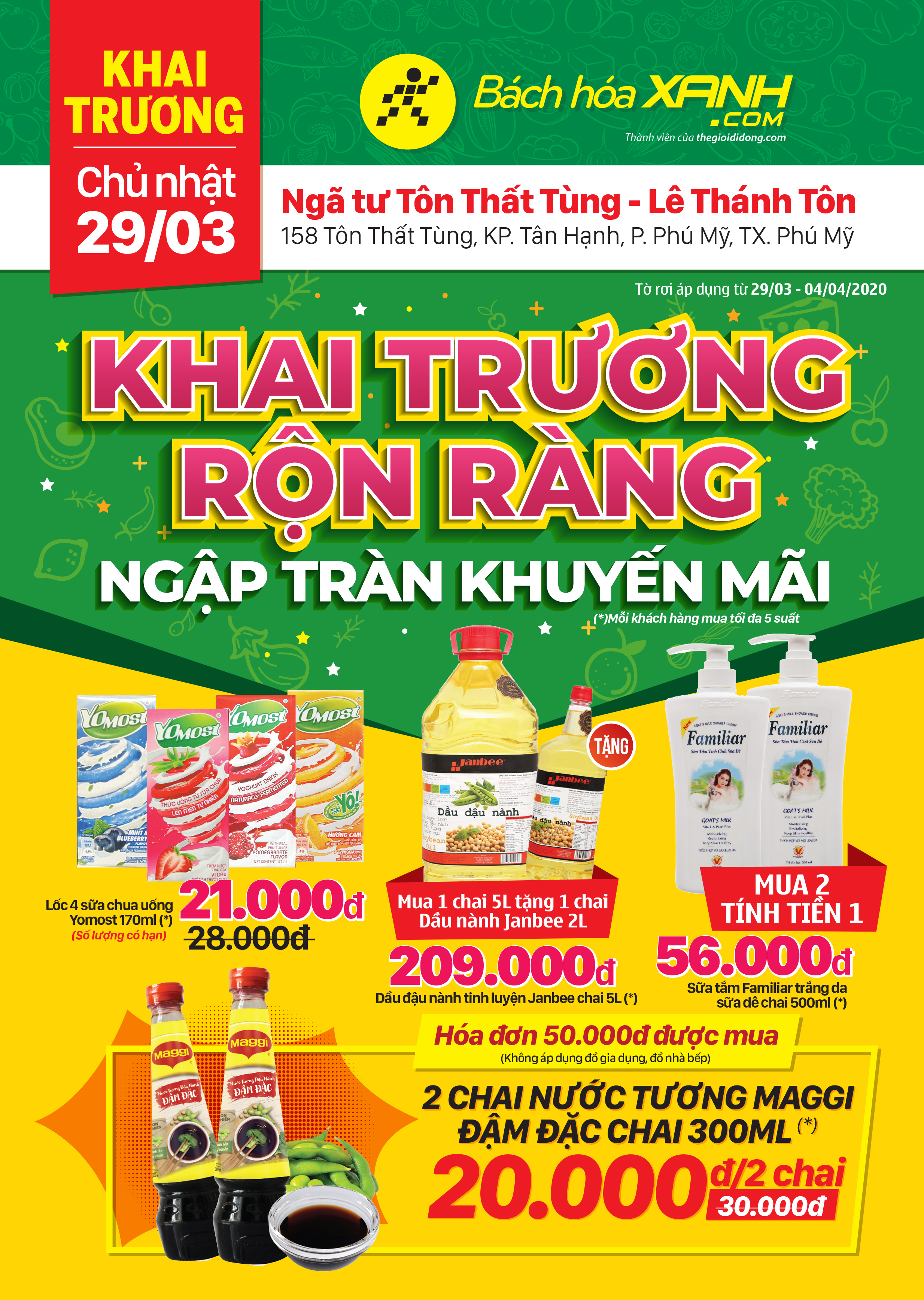 Cửa hàng Bách hoá XANH tại 158 Tôn Thất Tùng, TX.Phú Mỹ 