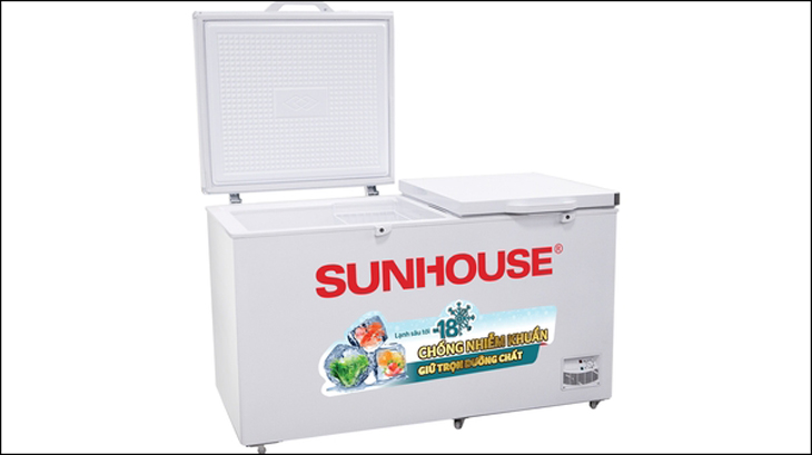 Tủ đông Sunhouse 225 lít SHR-F2272W2 có thiết kế hiện đại, tinh tế.
