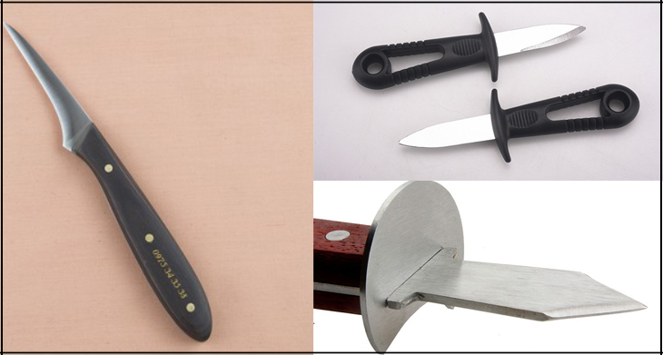 Một số loại dao chuyên dùng cho tách vỏ hàu