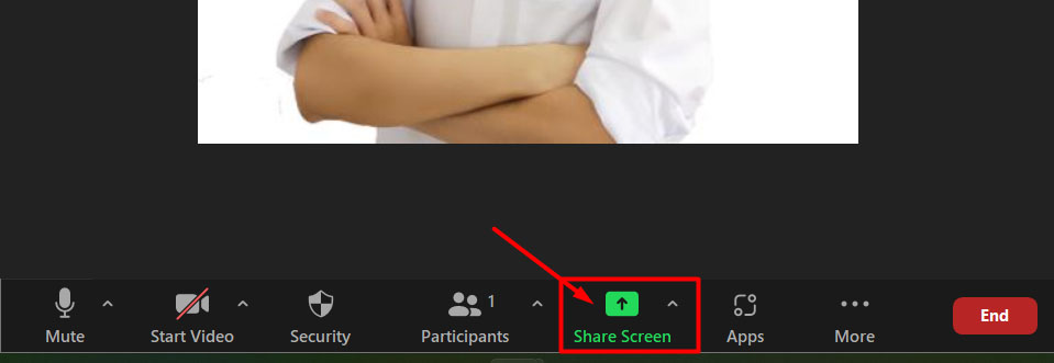 Nút Share Screen