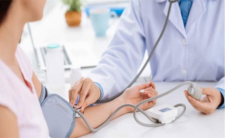 Blood pressure depends on the force of the heart pumping blood
