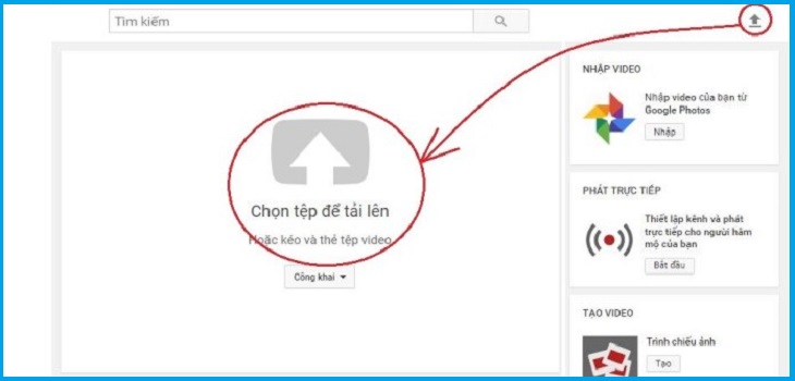 8 cách tăng dung lượng lưu trữ trên Google Drive mà không cần nâng cấp > Tải video lên YouTube