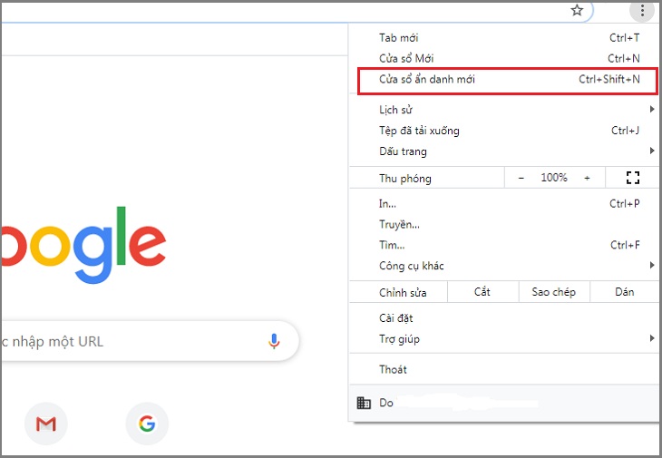 10 tính năng ẩn trên Google Chrome nhiều người không để ý > Tránh theo dõi bằng của sổ ẩn danh